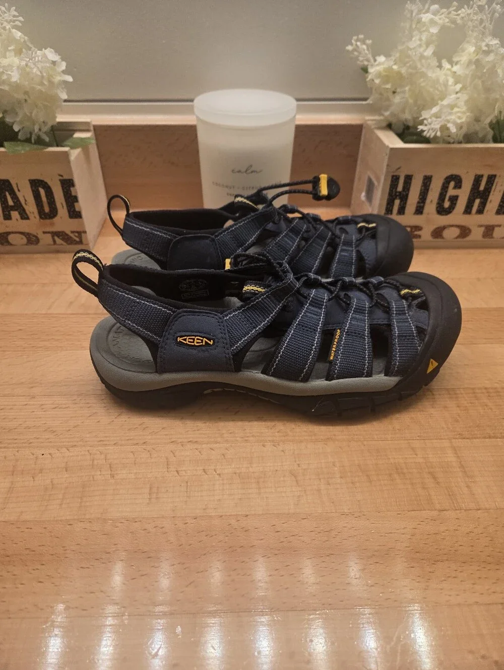 KEEN Newport H2 Sandals Outdoor/Hiking Shoes Navy/Gray Mens Size 7